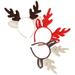 3pcs Christmas Reindeer Antler Headband Antler Hair Band Antler Hair Clasp for Xmas