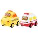 2 Pcs Childrens Toys Boys Toys Kidtraxtoys Taxi Toy Sound Light Toy Cars Inertia Car Toy Ambulance Toy Child Baby