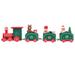 Christmas Train The Gift Ornament Wooden Train Model Miniature Wood Train Miniture Decoration Mini Wooden Train Child