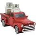 Classic Old Fashioned Red Pickup Truck Figurine Holder For Pepper Shakers Kitchen Decor Statue (S&P Shakers)