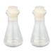 2Pcs Glass Conical Flasks Laboratory Thickened Flasks Experiment Supply (100ml)