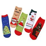 Youweixiong Toddler Baby Girls Boys Christmas Socks Cozy Funny Xmas Holiday Socks Winter Warm Socks Thermal Crew Socks 5 Pairs