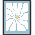 HAUS AND HUES Blue Aesthetic Daisy Artwork - Indie Posters for Room Aesthetic Blue Posters for Room Aesthetic Posters Indie Kid Room Posters Trendy Posters Danish Pastel Decor (Unframed 16x20)