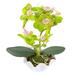 Fake Orchid Flower in Pot Artificial Floral Arrangement in Pot Garden Decoration