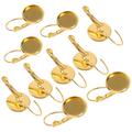 20 Pcs Earrings Jewelry Tray Jewelry Making Accessories Earring Making Supplies Earring Trays for Jewelry Making DIY Earring Bezel Tray French Ear Hook DIY Time Earring Tray () 20pcs Earhook Iron