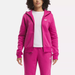 Women's Reebok Identity Small Logo Fleece Full-Zip Hoodie in Pink