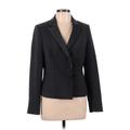 Calvin Klein Blazer Jacket: Short Gray Print Jackets & Outerwear - Women's Size 8