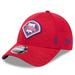 Men's New Era Red Philadelphia Phillies 2024 Clubhouse 9FORTY Adjustable Hat