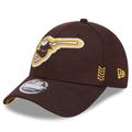 Men's New Era Brown San Diego Padres 2024 Clubhouse 9FORTY Adjustable Hat