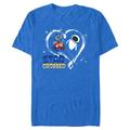 Men's Mad Engine Heather Royal WALL-E Valentine's Day T-Shirt