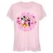 Women's Mad Engine Light Pink Mickey & Friends Valentine's Day T-Shirt