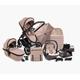 iCandy Peach 7 Travel System - Pushchair and Carrycot - Complete Car Seat Bundle Cookie with LATTE Car Seat