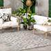 Brooklyn Rug Co Sandee High-Low Chain Links Indoor/Outdoor Area Rug.