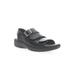 Women's Breezy Walker Sandal by Propet in Black (Size 11 2E)