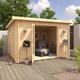 Garden Office - 10'x10' The Blake Log Cabin - 44mm Pent Log Cabins - 0% Finance - Buy Now Pay Later - Tiger Sheds