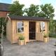 Garden Office - 12'x8' Rosen Log Cabin - 44mm Garden Log Cabins - 0% Finance - Buy Now Pay Later - Tiger Sheds