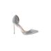 Steve Madden Heels: Pumps Stilleto Cocktail Party Silver Shoes - Women's Size 7 - Closed Toe