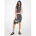 Michael Kors Empire Logo Jacquard Tank Dress Black XS