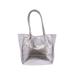 Tote Bag: Metallic Silver Print Bags