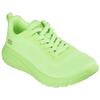 Sneaker SKECHERS "BOBS SQUAD CHAOS-COOL RYTHMS", Damen, Gr. 39, grün (neongrün lime), Textil, unifarben, sportlich, Schuhe, Knitwear-Sneaker, Schnürschuh in veganer Verarbeitung