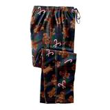 Men's Big & Tall Novelty Print Flannel Pajama pants by KingSize in Gingerbread Man Plaid (Size L) Pajama Bottoms