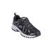 Plus Size Women's The Hillcrest Walking Trail Sneaker by Skechers in Black Wide (Size 7 1/2 W)