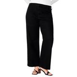 Plus Size Women's The Trouser Jean by ELOQUII in Black Rinse (Size 14)