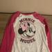 Disney Shirts & Tops | Disney Jumping Beans Classic Minnie Mouse T Shirt 5t Pink And White Long Sleeve | Color: Pink/White | Size: 5tg