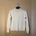 J. Crew Sweaters | J. Crew 100% Cashmere Mockneck Mock Neck Pullover Sweater Stitch Size Xxs White | Color: White | Size: Xxs