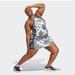 Adidas Dresses | Adidas Plus Always Original Active Athletic Pop Art Slim Racer Back Tank Dress | Color: Black/Silver | Size: Various