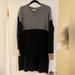Madewell Dresses | Madewell Sweater Dress Size L | Color: Black/Gray | Size: L