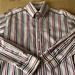 Burberry Shirts | Burberry London Men’s Dress Shirt Size 16 1/2 Striped Buttons Down | Color: Gray/White | Size: 16.5