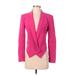 Rebecca Minkoff Silk Blazer Jacket: Short Pink Print Jackets & Outerwear - Women's Size 0