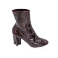 Louis Vuitton Shoes | Louis Vuitton 100mm Silhouette Ankle Boots In Burgundy Patent Leather | Color: Red | Size: 40eu