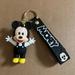 Disney Accessories | Disney Animated Cartoon Pvc “Mickey Mouse” Keyring/Keychain | Color: Black/White | Size: Os