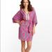 Lilly Pulitzer Dresses | Lilly Pulitzer Pink Wilda Beaded Caftan Tunic Dress In Reef Madness | Color: Blue/Pink | Size: S