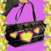 Kate Spade Bags | Kate Spade Patent Leather Tote Hand Painted Pink And Green Hearts | Color: Black/Pink | Size: Os