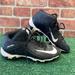 Nike Shoes | Nike Football Cleats Alpha Menace 2 Youth Size 3 W | Color: Black/White | Size: 3b