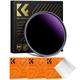 K&F Concept 82mm ND1000000 Filter 20 Stop ND Filters Fixed ND Optical Glass Grey Neutral Density Filter for Camera Lens for Celestial Observations (Nano-X Series)