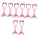 POPETPOP 8 Pcs Mascara Brush Makeup Samples Makeup Stencil Lash Tool Eyeliner Aid Silicone Eyeliner Stencil Eyeliner Assistant Helper Mascara Aid Silica Gel Cosmetic Ice Tray Pink Miss