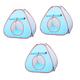 TOYANDONA 3pcs Kids Tents Kid Tents Foldable Tent Infant Tent Kids Play Tent Ball Pool Tent -free Tent Easy to Clean Tent Kids Playhouse Baby Tent House Castle Play Tent Child Girl Toy