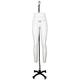 Sewing Mannequin Pants Male Leg Form, Men Dummy Dressmakers Fashion Students Mannequin Display with Wheels (Color : White, Size : L) Hello