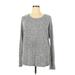 Athleta Sweatshirt: Gray Marled Tops - Women's Size X-Large