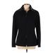 Escada Wool Coat: Below Hip Black Print Jackets & Outerwear - Women's Size 42