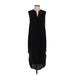 Pure Navy Casual Dress - Midi: Black Solid Dresses - Women's Size X-Small