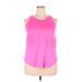 Tek Gear Active Tank Top: Pink Activewear - Women's Size 2X-Large