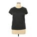 G.H. Bass & Co. Short Sleeve T-Shirt: Gray Tweed Tops - Women's Size X-Large