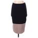 BCBGMAXAZRIA Casual Skirt: Black Color Block Bottoms - Women's Size Small