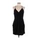 BCBGeneration Casual Dress - Mini: Black Solid Dresses - Women's Size Large