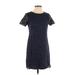 Ann Taylor Cocktail Dress - Shift: Blue Dresses - Women's Size 4 Petite